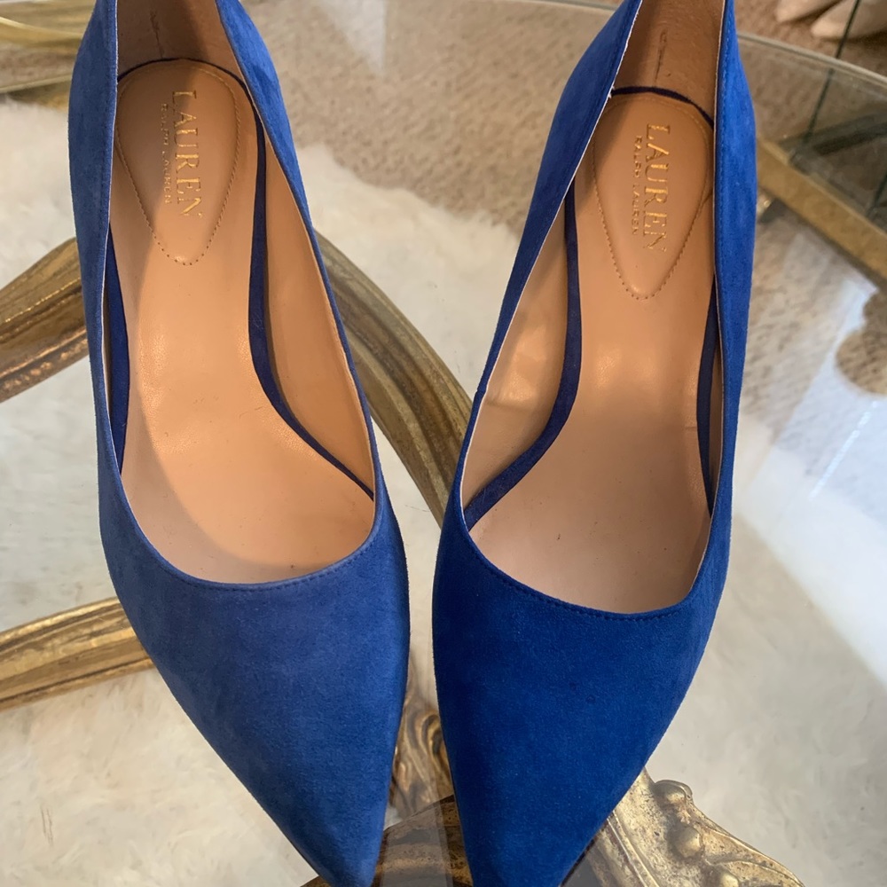 Size 7.5 like new Ralph Lauren kitten heels